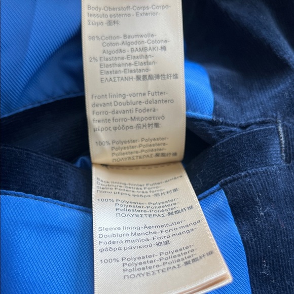 Scotch & Soda Men's Navy Corduroy Zip-Up Jacket - Picture 8 of 9